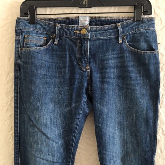 Sass & Bide Low Rise Medium Dark Wash Straight Leg Jeans 29 Neon Nights - Picture 3 of 9